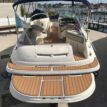 2.4m Self-Adhesive EVA Faux Teak Boat Decking Sheet by HitMyNeed