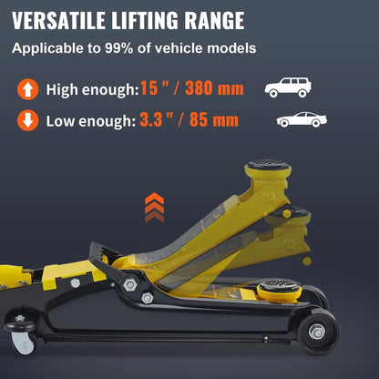 2.5 Ton Low Profile Hydraulic Floor Jack, Steel by HitMyNeed