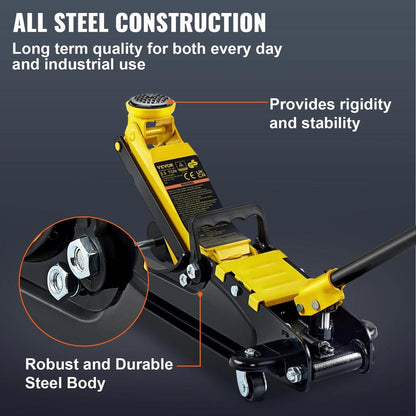 2.5 Ton Low Profile Hydraulic Floor Jack, Steel by HitMyNeed