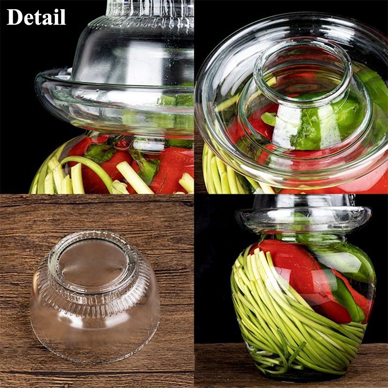 2.5L Glass Fermenting Jar with Water Seal Lid by HitMyNeed