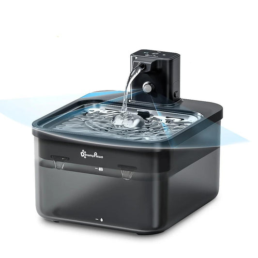 2.5L Wireless Stainless Steel Cat Water Fountain by HitMyNeed