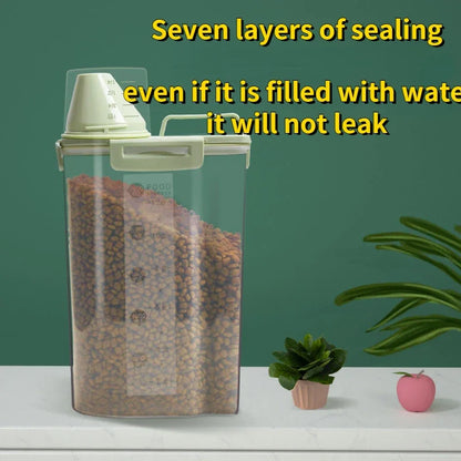 2kg Pet Food Storage Container with Measuring Cup by HitMyNeed