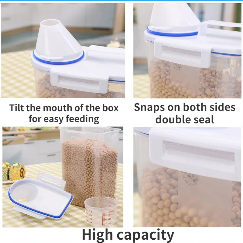 2kg Pet Food Storage Container with Measuring Cup by HitMyNeed