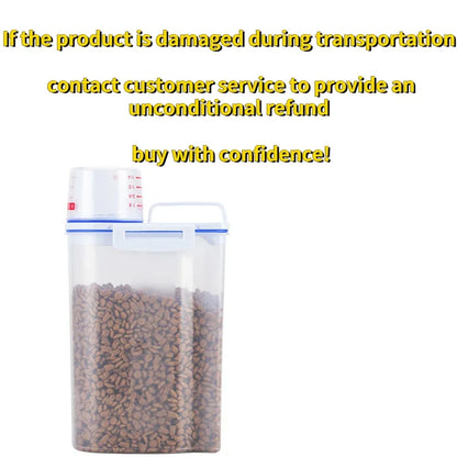 2kg Pet Food Storage Container with Measuring Cup by HitMyNeed
