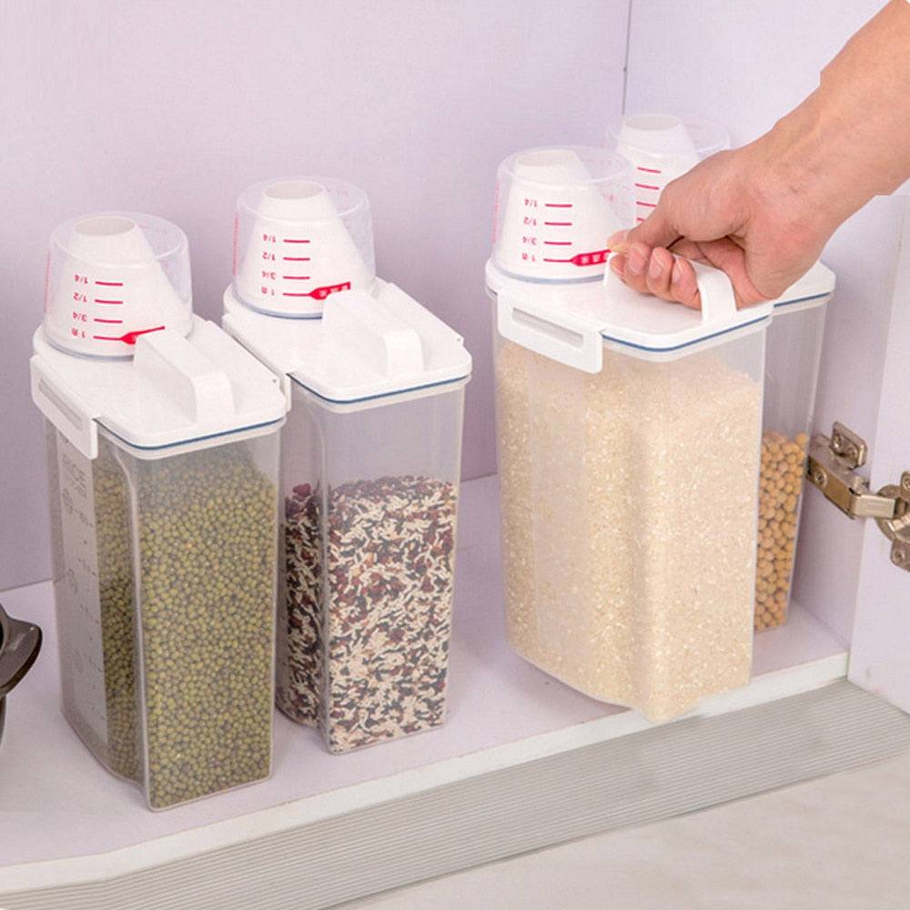 2L Cereal Container Plastic Food Dispenser by HitMyNeed