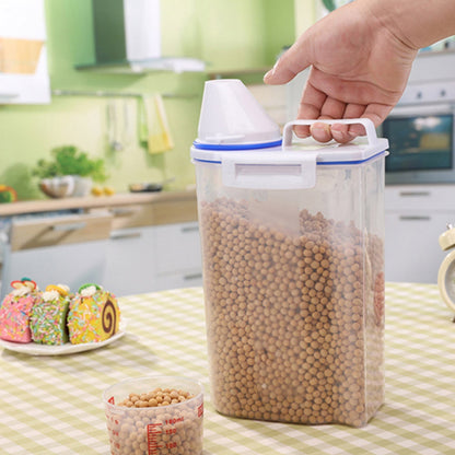 2L Cereal Container Plastic Food Dispenser by HitMyNeed