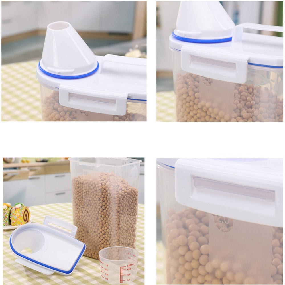 2L Cereal Container Plastic Food Dispenser by HitMyNeed
