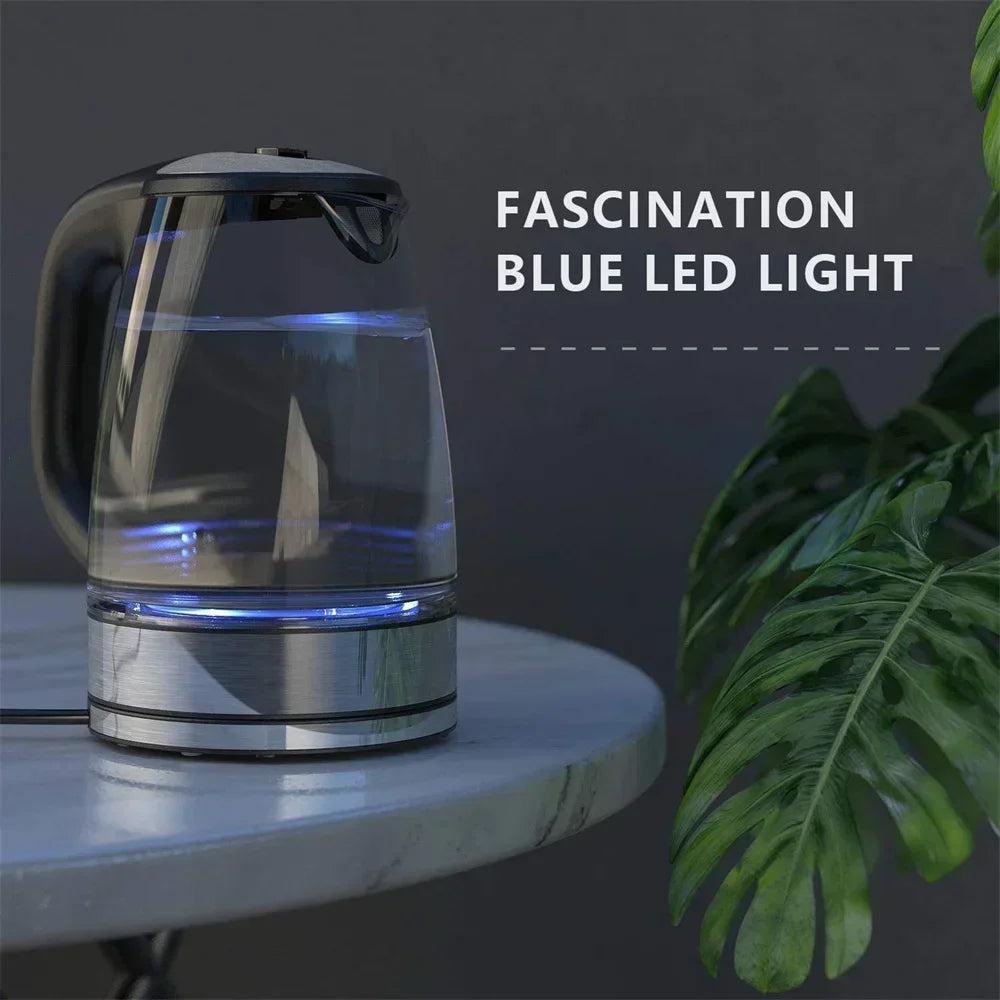 2L Electric Glass Kettle with Temperature Control & Keep-Warm Function by HitMyNeed