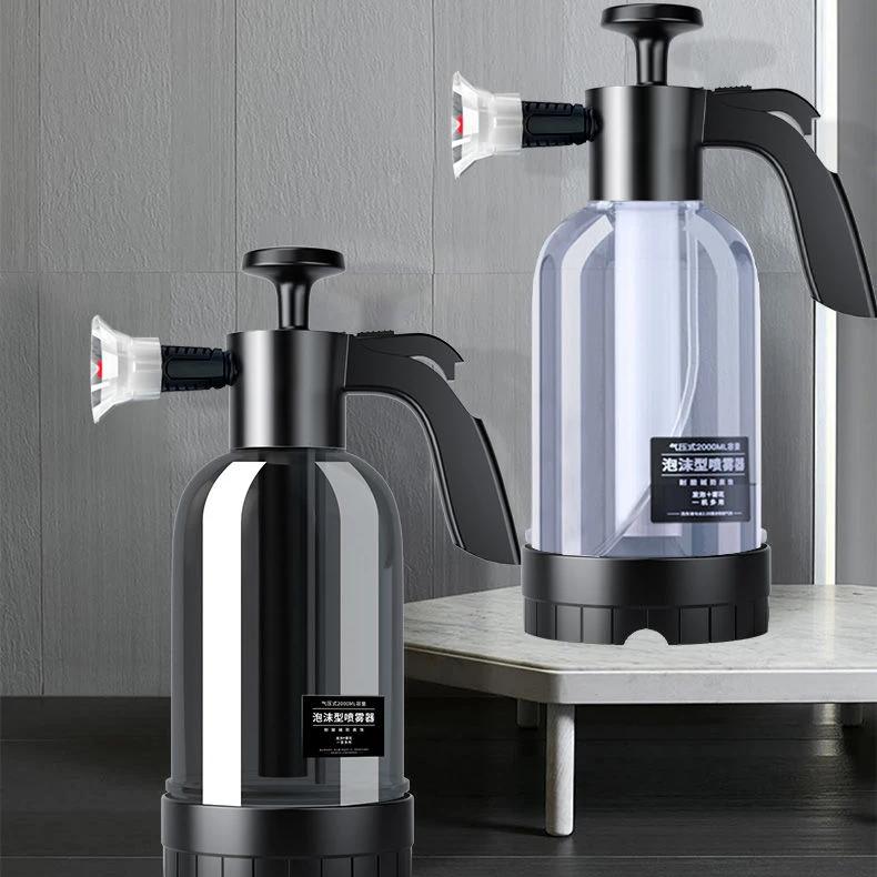 2L Hand Pump Foam Sprayer with 3 Nozzles by HitMyNeed