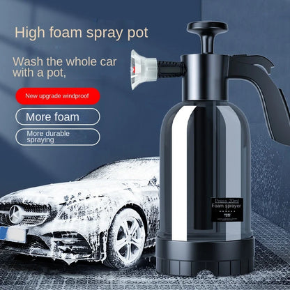 2L Hand Pump Foam Sprayer with 3 Nozzles by HitMyNeed
