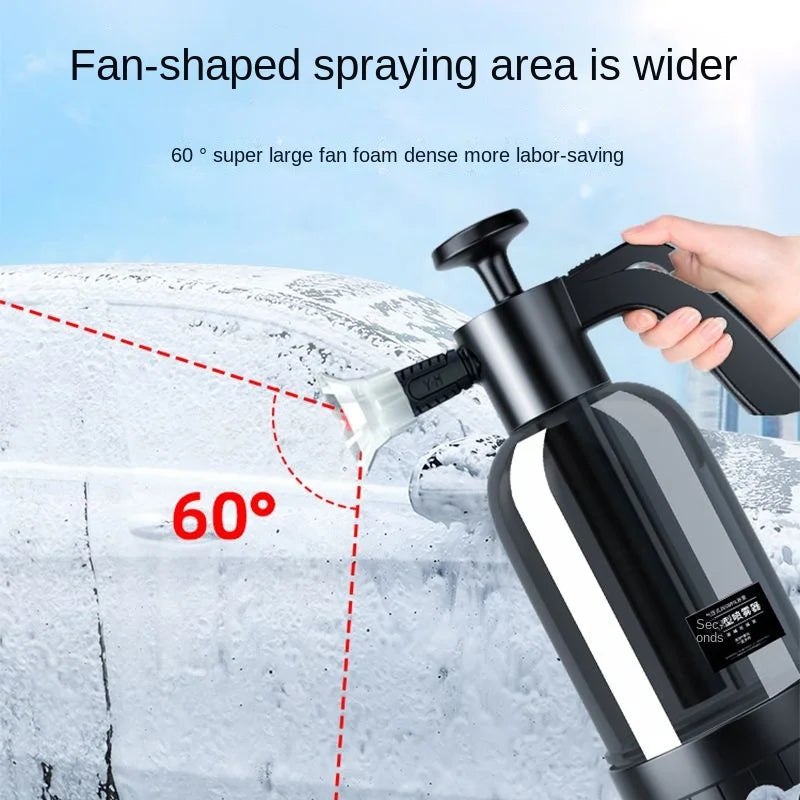 2L Hand Pump Foam Sprayer with 3 Nozzles by HitMyNeed