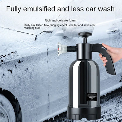 2L Hand Pump Foam Sprayer with 3 Nozzles by HitMyNeed