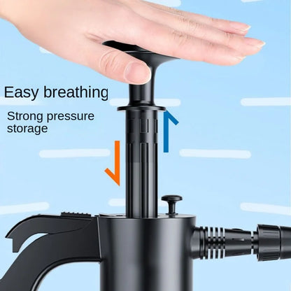 2L Hand Pump Foam Sprayer with 3 Nozzles by HitMyNeed