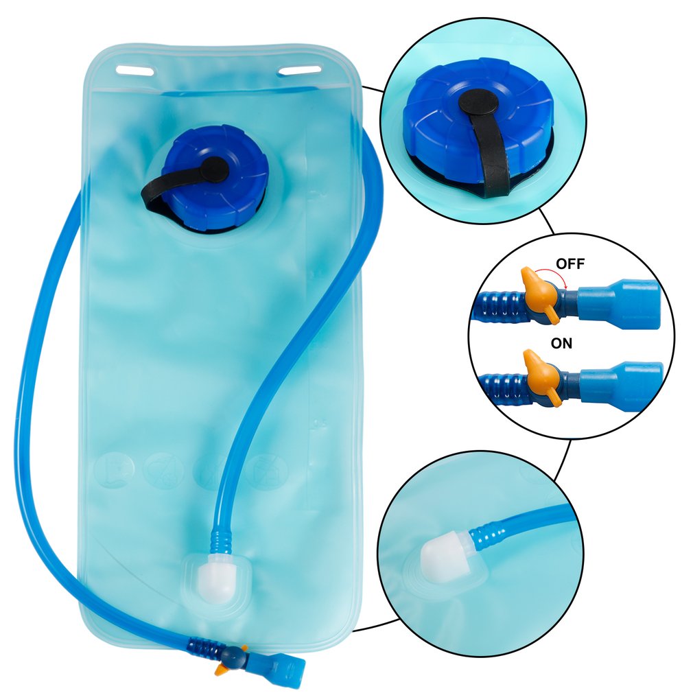 2L Hydration Bladder Water Bag with Drinking Tube by HitMyNeed