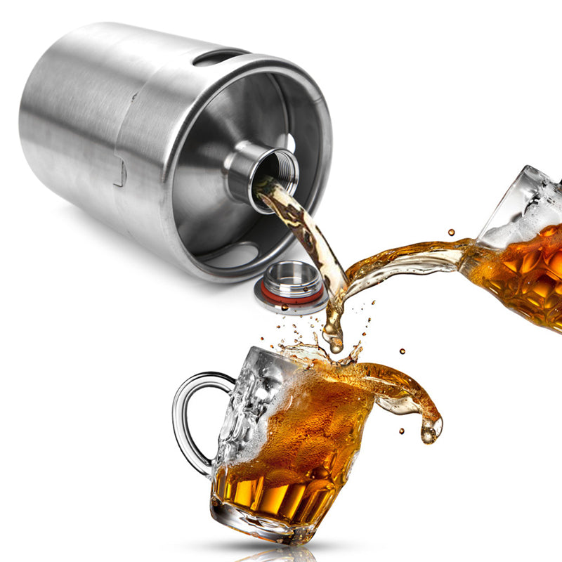 2L Stainless Steel Mini Growler Keg by HitMyNeed