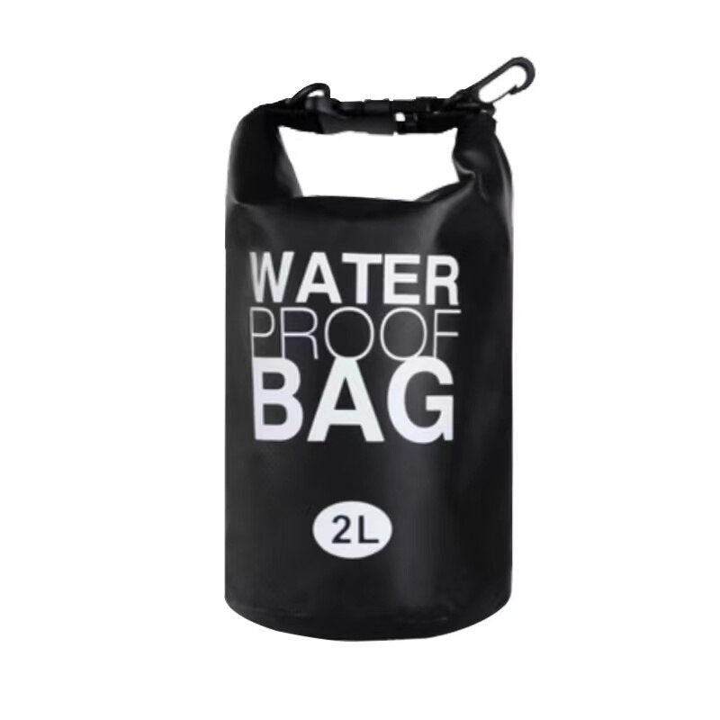 2L Waterproof Dry Bag for Kayak, Swim & Hiking black by HitMyNeed