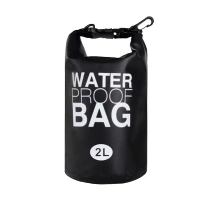 2L Waterproof Dry Bag for Kayak, Swim & Hiking black by HitMyNeed