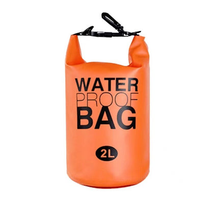 2L Waterproof Dry Bag for Kayak, Swim & Hiking orange-red by HitMyNeed