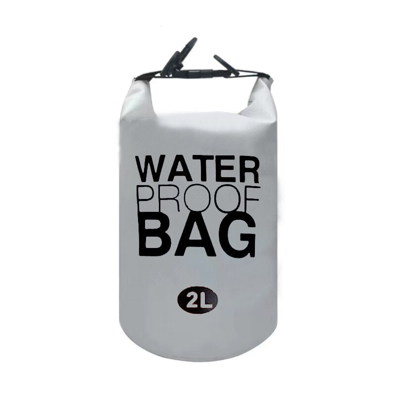 2L Waterproof Dry Bag for Kayak, Swim & Hiking white by HitMyNeed