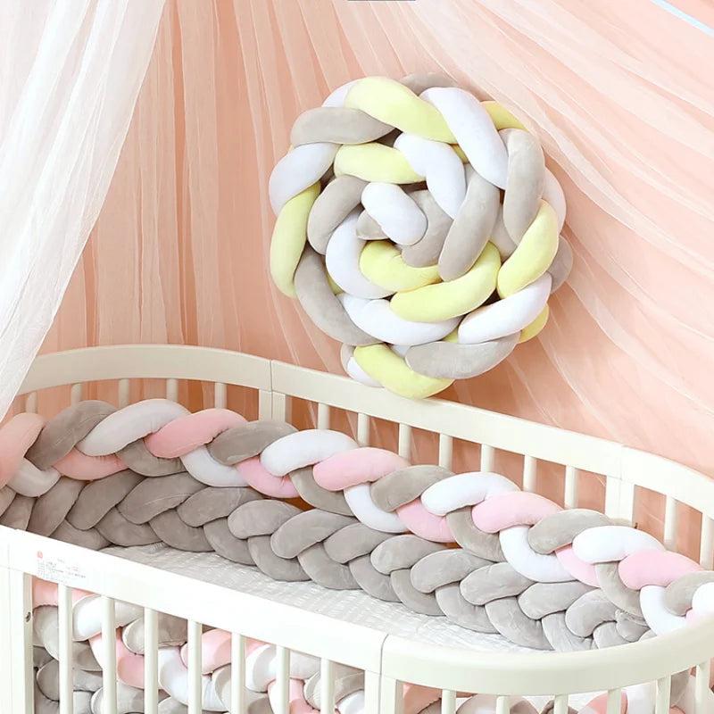 2m Braided Knot Cushion Pillow for Sofa, Bed & Crib by HitMyNeed