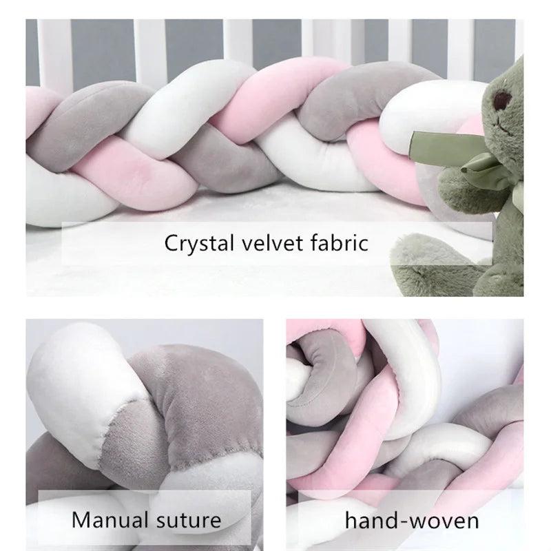 2m Braided Knot Cushion Pillow for Sofa, Bed & Crib by HitMyNeed