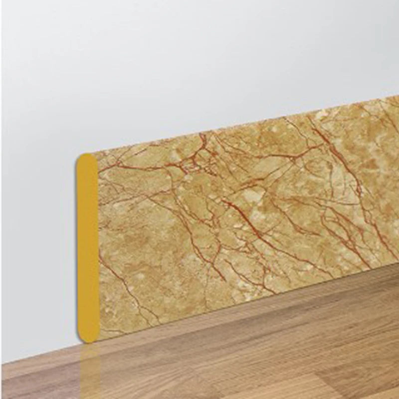 2M Waterproof 3D Self Adhesive Skirting Line gold-agate by HitMyNeed
