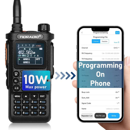 2nd Gen TD-H8 10W Professional Long Range Walkie Talkie by HitMyNeed