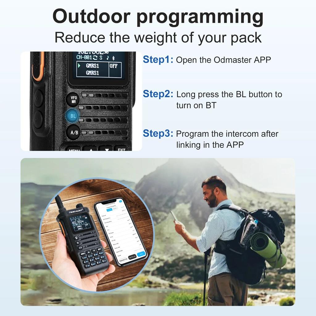 2nd Gen TD-H8 10W Professional Long Range Walkie Talkie by HitMyNeed