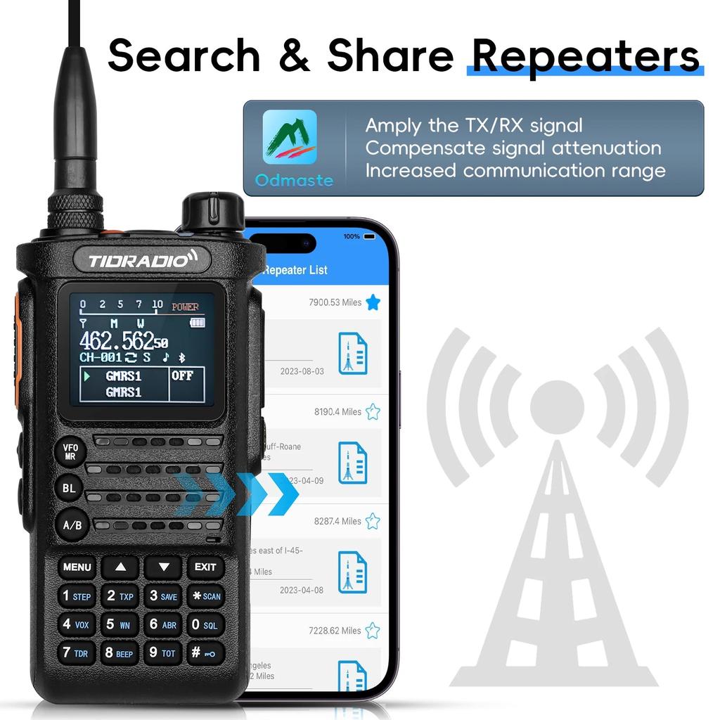 2nd Gen TD-H8 10W Professional Long Range Walkie Talkie by HitMyNeed