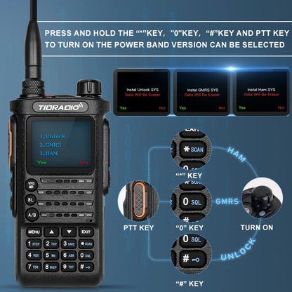 2nd Gen TD-H8 10W Professional Long Range Walkie Talkie by HitMyNeed