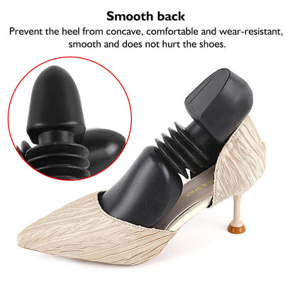 2Pc Adjustable Telescopic Shoe Trees Black by HitMyNeed
