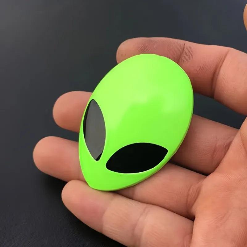2pcs 3D Alien Head Car Emblem Badge Decal Set by HitMyNeed