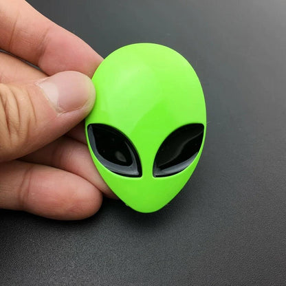 2pcs 3D Alien Head Car Emblem Badge Decal Set by HitMyNeed