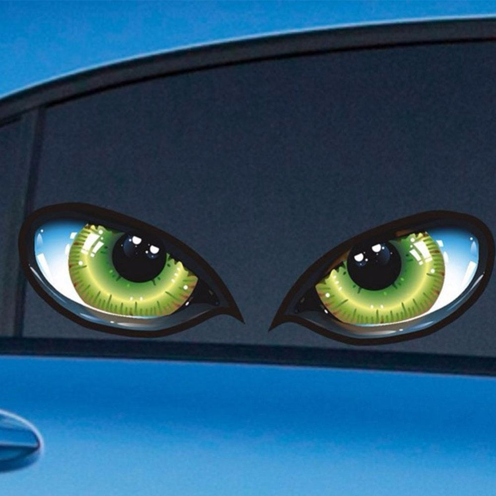 2pcs 3D Cat Eyes Car Decal Stickers by HitMyNeed