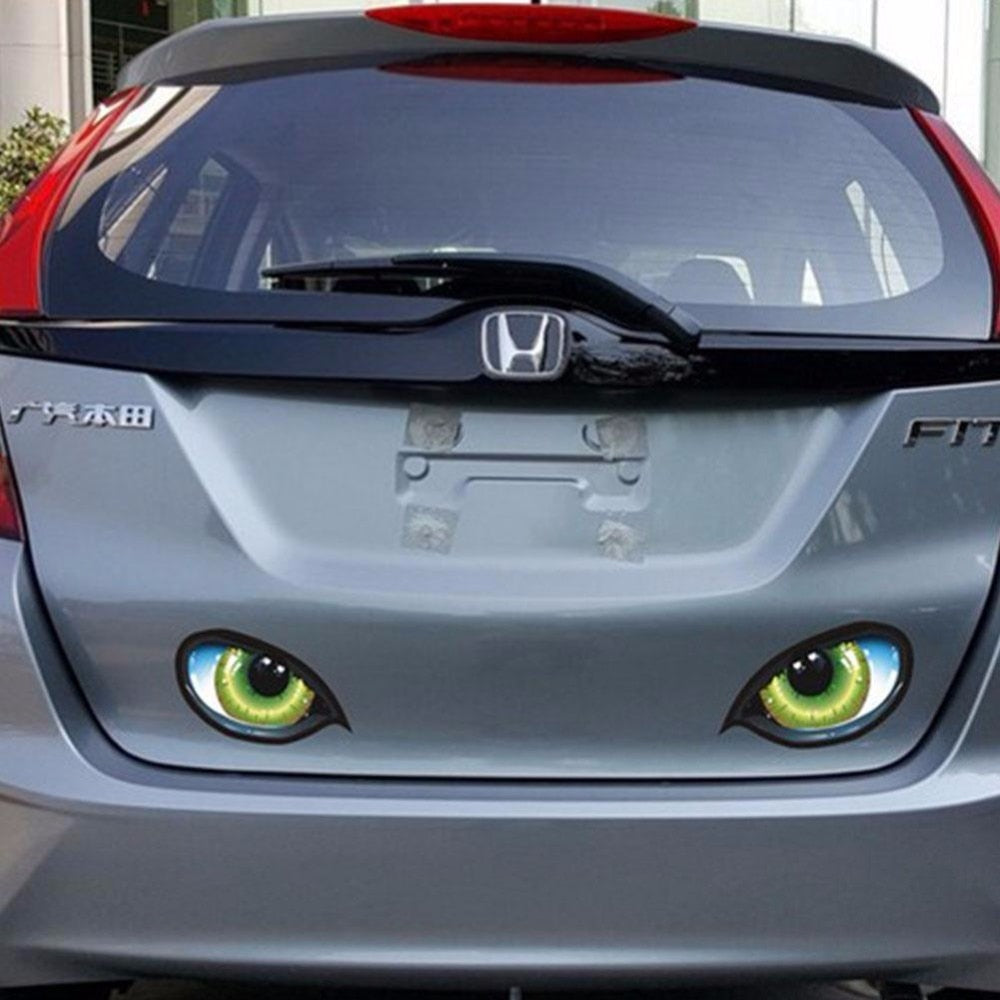 2pcs 3D Cat Eyes Car Decal Stickers by HitMyNeed