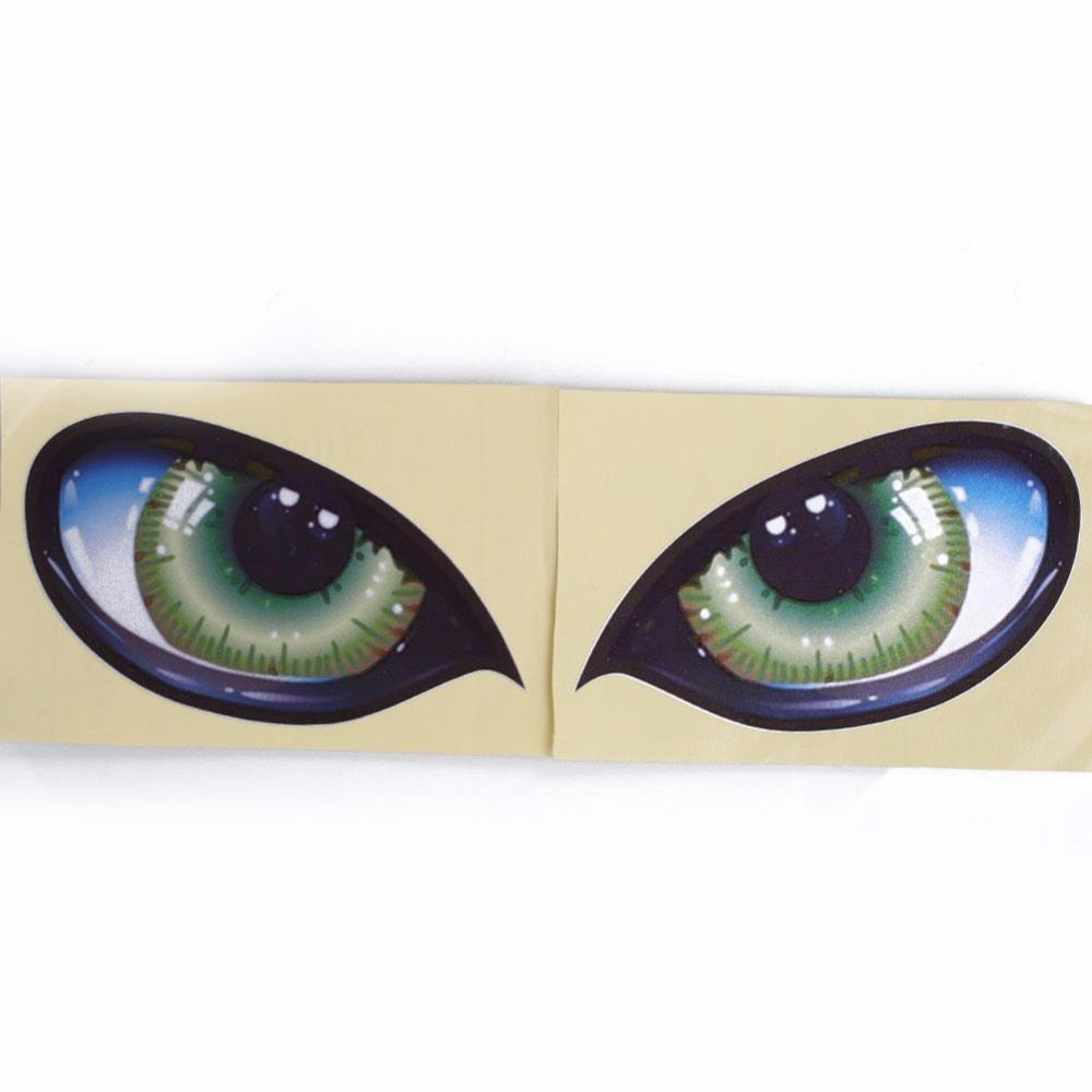 2pcs 3D Cat Eyes Car Decal Stickers by HitMyNeed