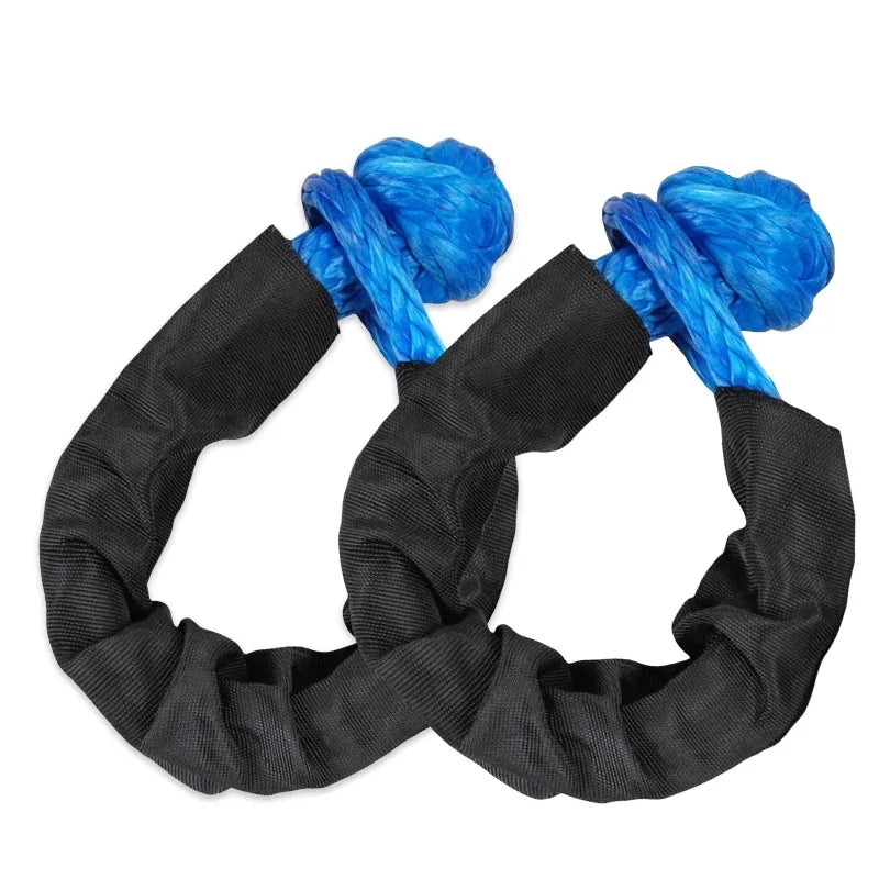 2PCS 42,000 lbs Synthetic Soft Shackles 1/2" x 22" 2-pack-blue by HitMyNeed