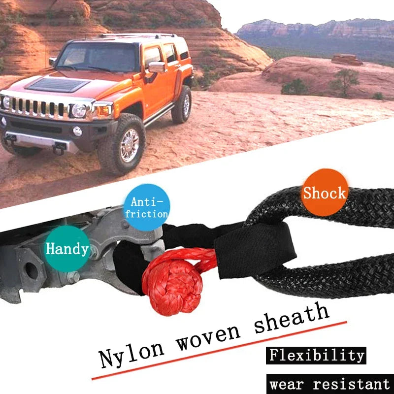 2PCS 42,000 lbs Synthetic Soft Shackles 1/2" x 22" by HitMyNeed