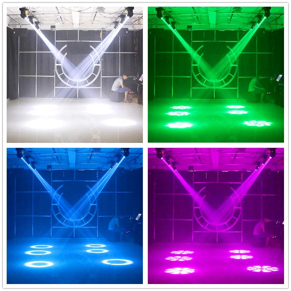 2PCS 60W Mini LED DMX Gobo Moving Head Spot Lights by HitMyNeed