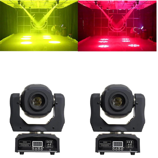 2PCS 60W Mini LED DMX Gobo Moving Head Spot Lights au-plug by HitMyNeed