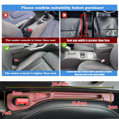 2Pcs Car Seat Gap Filler Console Storage Organizer by HitMyNeed