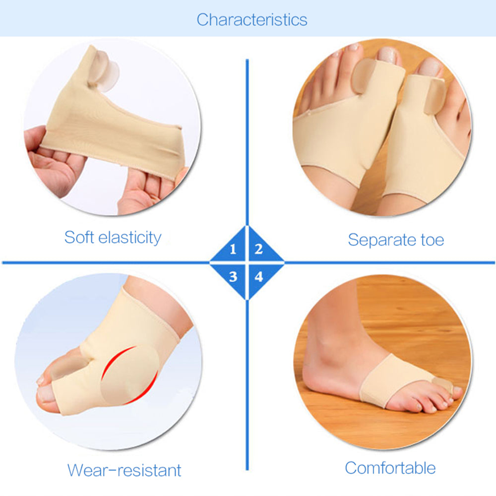 2pcs Hallux Valgus Toe Separator Bunion Corrector by HitMyNeed