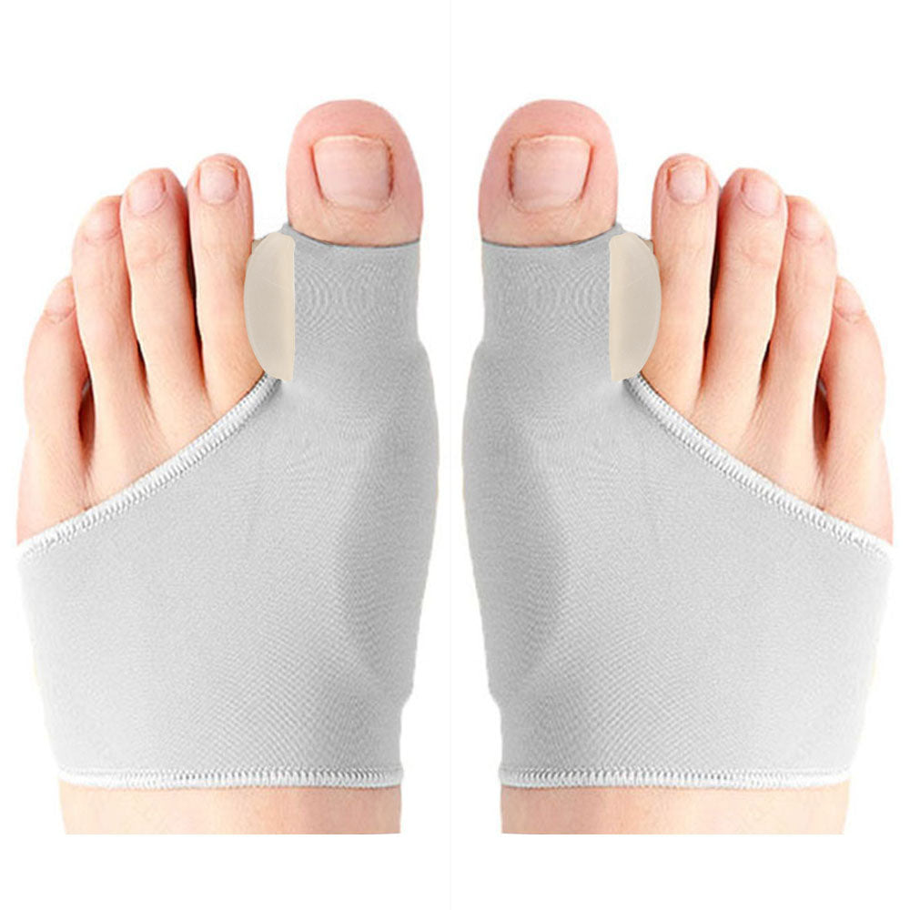 2pcs Hallux Valgus Toe Separator Bunion Corrector 1pairs-a-grey by HitMyNeed