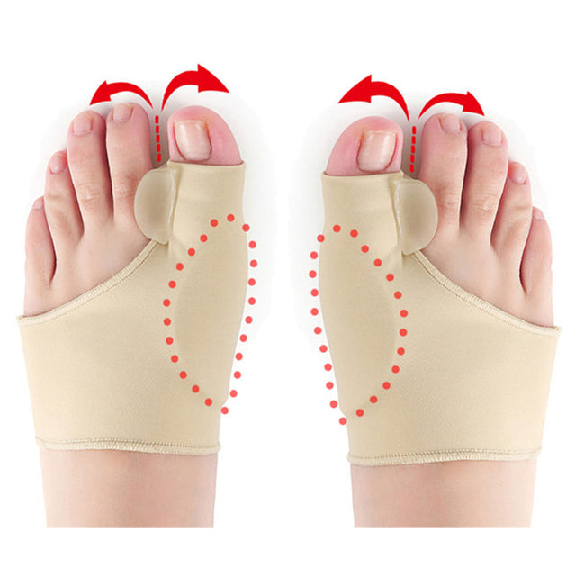 2pcs Hallux Valgus Toe Separator Bunion Corrector 1pairs-a-skin by HitMyNeed