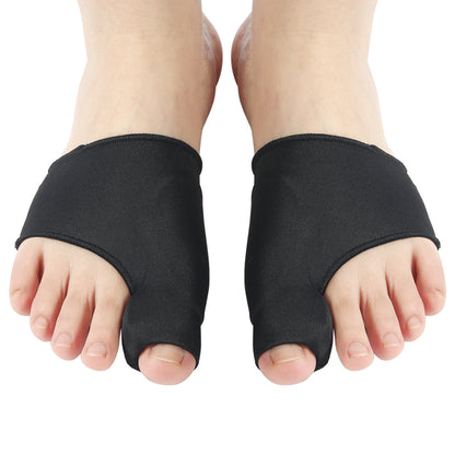 2pcs Hallux Valgus Toe Separator Bunion Corrector 1pairs-b-black by HitMyNeed