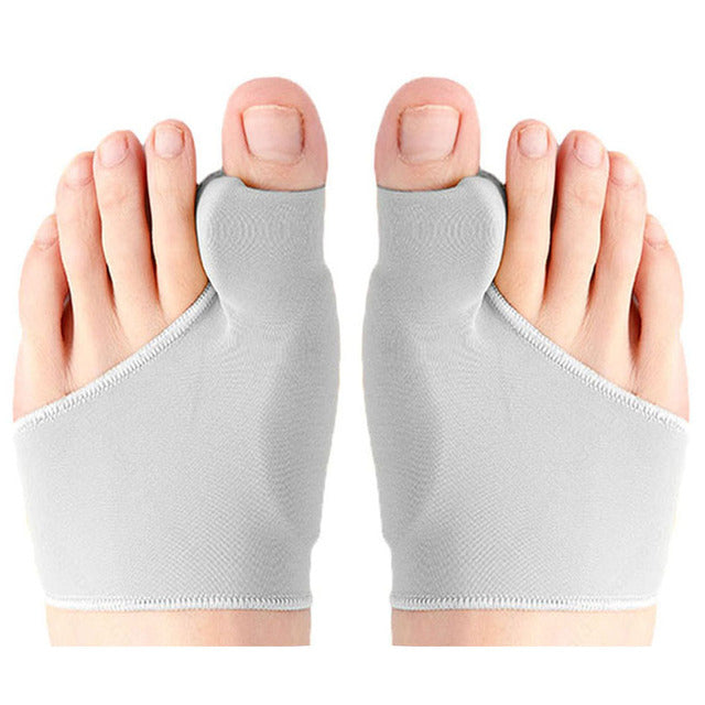 2pcs Hallux Valgus Toe Separator Bunion Corrector 1pairs-b-grey by HitMyNeed