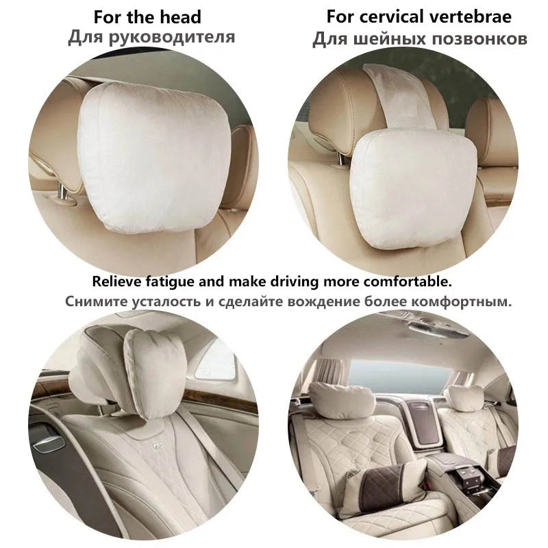 2pcs Maybach Style Car Neck & Lumbar Support Set by HitMyNeed