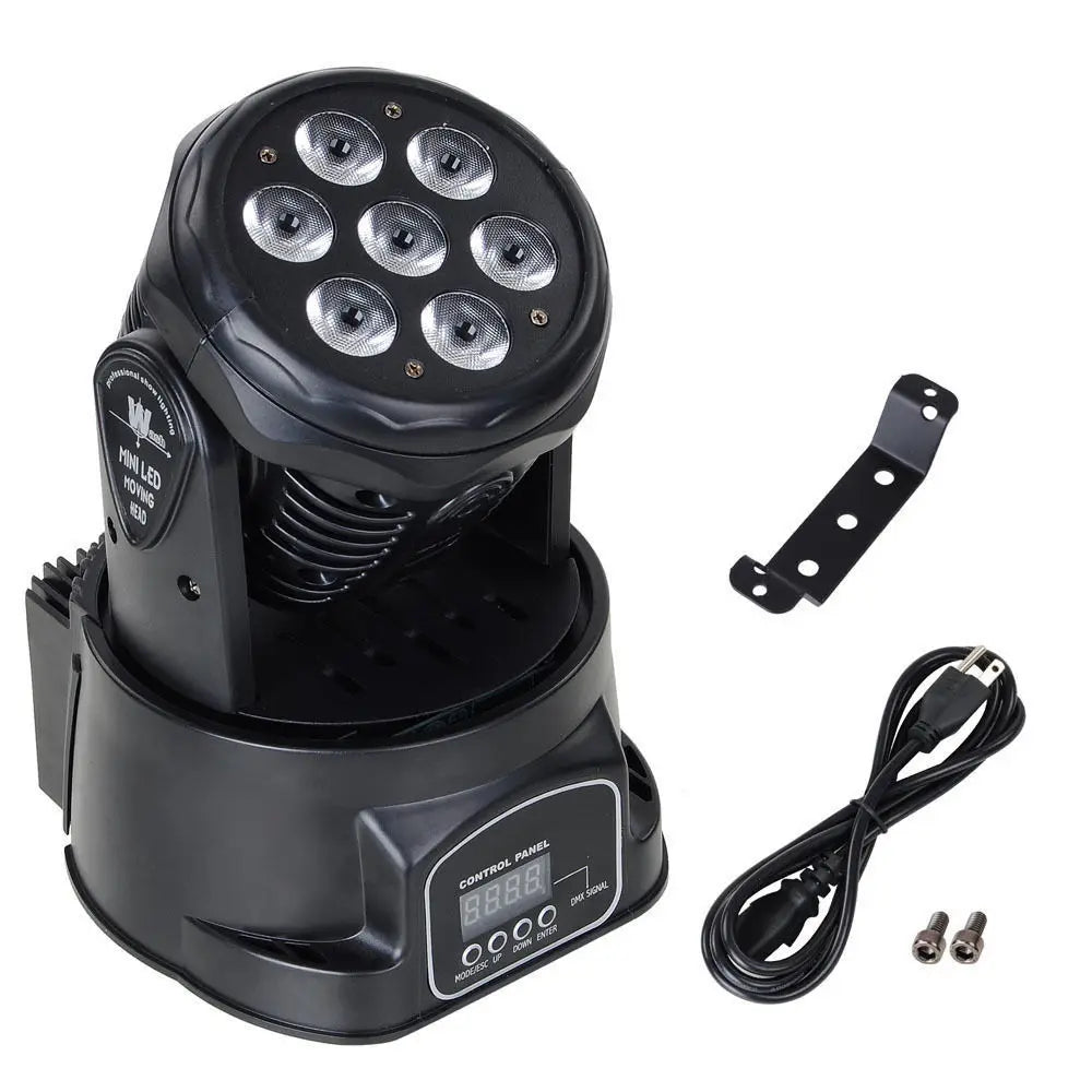 2PCS Mini LED 7x12W RGBW Moving Head Wash Lights by HitMyNeed