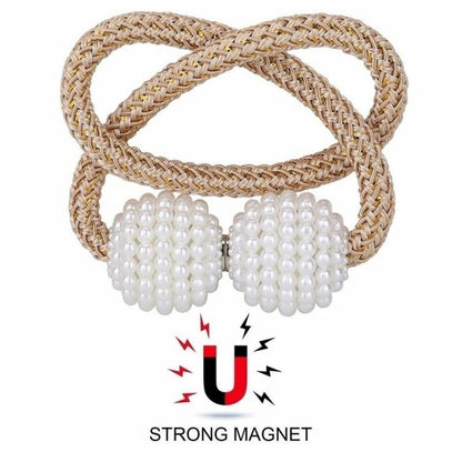 2PCS Pearl Magnetic Curtain Tiebacks by HitMyNeed
