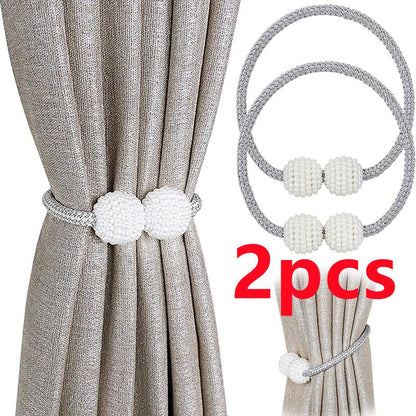2PCS Pearl Magnetic Curtain Tiebacks by HitMyNeed